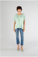 blusa con frente drapeado clover m