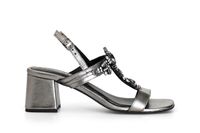 sandalias t de piel con complemento joya smoke