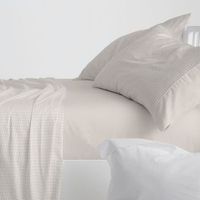 juego de sabanas 50 algodon geometrico cama de 150 cm color azul plomo burrito blanco