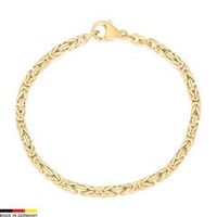 pulsera bizantina de oro de 14 quilates de 32 mm de ancho