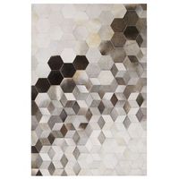 alfombra de piel de vaca gris 160 x 230 cm estilo patchwork patron geometrico sason