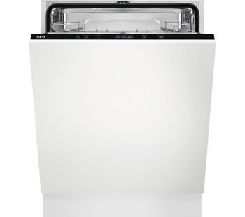 AEG FSB42607Z Full-size Fully Integrated Dishwasher, Red