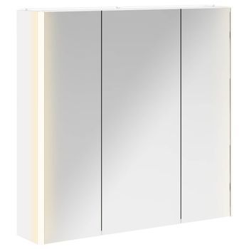 Armario Con Espejo De Baño | Mueble De Baño Con Estante 73.5 X 15.5 X 70 Cm