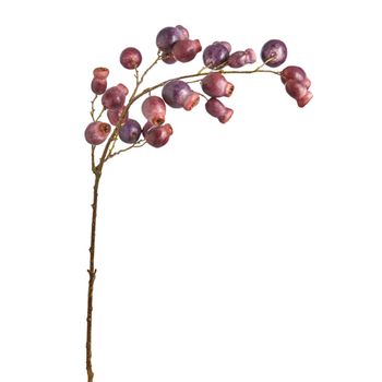 Rama de rosa mosqueta artificial rama morada h90