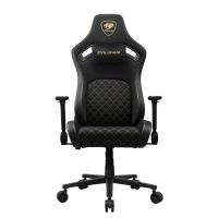 silla gaming cougar cgr-dff-glb respaldo ajustable reposabrazos 4d 120kg tela negraoro