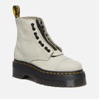 dr martens womens sinclair leather zip front boots - uk 7