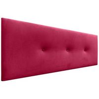 dhome cabecero de terciopelo liso con botones 145x60 camas 120135140 - rojo