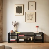 mueble de tv negro