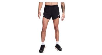 Pantalon corto nike aeroswift 4in split negro  hombre
