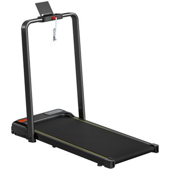SPORTNOW Cinta de Correr Plegable Inclinado Debajo del Escritorio con 2HP 1-10 KM/H Pantalla LED Control Remoto y Soporte