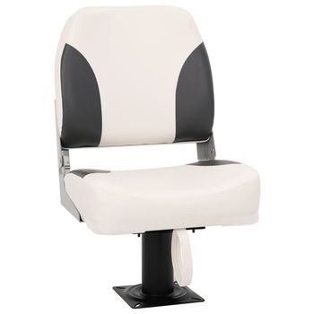 Asiento Plegable Para Barco 1 Juego Con Respaldo Bajo Correa Fijación Vidaxl