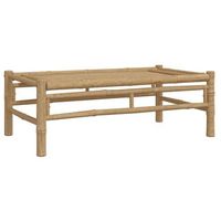 mesa de cafe - mesa de centro de jardin bambu 100x55x33 cm