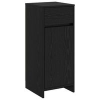 mueble de cuarto de bano roble negro 35 x 365 x 85 cm vidaxl