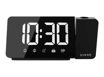 Despertador - Vieta VM-AL400BK, 3W, Radio, Pantalla LED, Negro