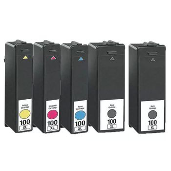 Compatible Multipack Lexmark Platinum Pro 904 Printer Ink Cartridges (5 Pack) -14N1068E