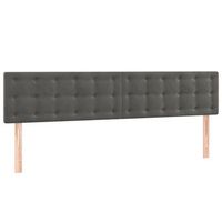 cabeceros terciopelo gris oscuro 160x5x7888 cm vidaxl