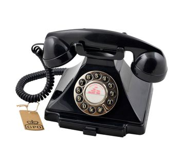 GPO Carrington Classic Corded Phone, Black
