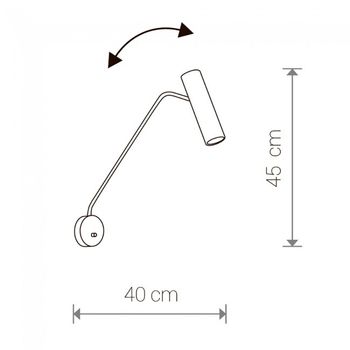 Aplique de pared eye super