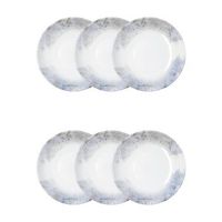 set 6 plato hondo 23cm polaris hydrozero 23cm bidasoa polaris hydrozero - azul apto microondas
