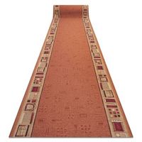 alfombra de pasillo con refuerzo de goma  jena color cobre 67cm 67x320 cm