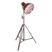 lampara de pie de metal gris 36x36x127