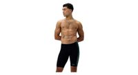 speedo endurance  max tech panel jammer negro turquesa  hombre