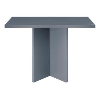Mesa de comedor cuadrada lacada MDF 3cm Gris 100x100cm
