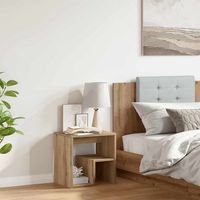 mesita de noche - mueble para dormitorio - madera de ingenieria - roble artisan 40x30x40cm