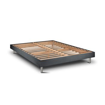 Estructura De Cama Milano  Anthacite Metal 200 X 140 Cm