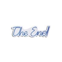 iluminacion led decorativa de plastico the end azul 16x50x2 cm