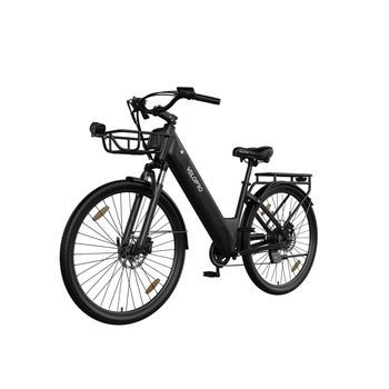 Bicicleta Eléctrica Urbana Velopro C1pro, 250 W, Batería 36 V 18 Ah, Frenos Hidráulicos, Potencia Ajustable, Negro