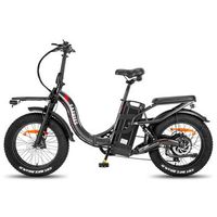 bicicleta electrica de paseo fafrees f20 x-max bateria samsung de 48 v y 30 ah triple suspension color gris