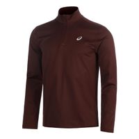 asics core 12 zip winter  camiseta de running hombres - rojo vino