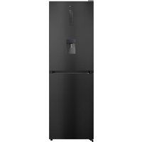 hisense rb412n4wf1 5050 fridge freezer - black steel black