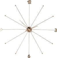 reloj de pared de metal oro rosado 100cm
