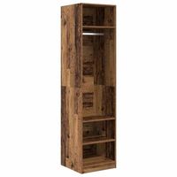 armario madera vieja 50 x 50 x 200 cm madera de ingenieria vidaxl