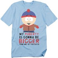 south park camiseta puberty para hombre