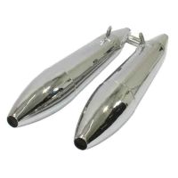silenciador de escape moto guzzi v 7 special lafranconi cromo par