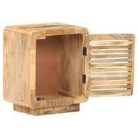mesilla de noche  mesita de noche de madera de mango rugosa 40x30x50 cm