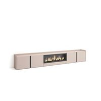 mueble tv alcaucin-02 con chimenea electrica y almacenaje