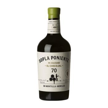 Rodríguez De Vera Vino Generoso Sopla Poniente Viejísimo El Coscojal Jerez-xérès-sherry Botella Medium 50 Cl 15% Vol.