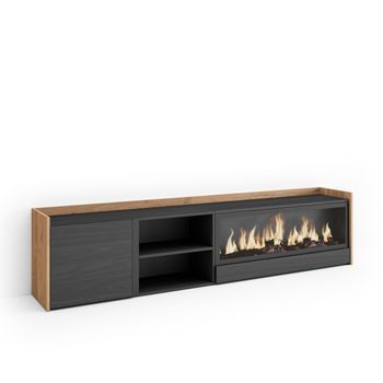 Mueble Tv, Televisión, Muebles De Salón, Almacenaje, 212x50x35 Cm, Para Tv Hasta 80