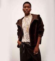 bash para mujer 1h25pand abrigo pandy chocolate 36 casual poliester
