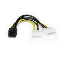 cable adaptador startech lp4 a 8 pin para vga