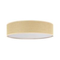lampara de techo de acrilico natural 60 cm papel ratan dormitorio magno
