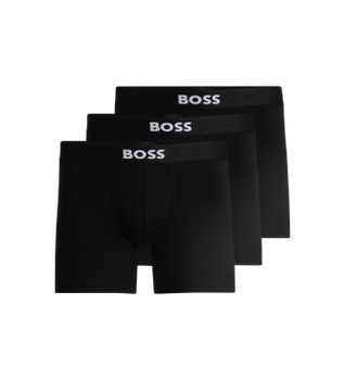 BOSS para hombre. 50544272 Pack 3 Bóxers One negro (XXL), Homewear, Algodón