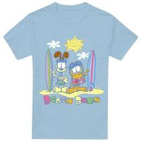 garfield camiseta manga larga beach bums para hombre