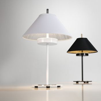 Lámpara de mesa led rila blanco/plata (15w)