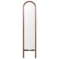 espejo de pie de madera marron 150x30