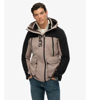superdry para hombre m5012240a chaqueta block beige s casual poliester